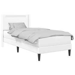 Cadre de lit avec matelas Blanc 90 x 200 cm Simili cuir 628443628443