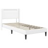 Cadre de lit avec matelas Blanc 90 x 200 cm Simili cuir 628443628443