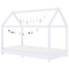 Cadre de lit d'enfant Blanc Bois de pin massif 70x140 cm 628445628445