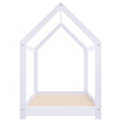 Cadre de lit d'enfant Blanc Bois de pin massif 70x140 cm 628445628445