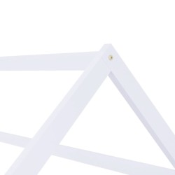 Cadre de lit d'enfant Blanc Bois de pin massif 70x140 cm 628445628445