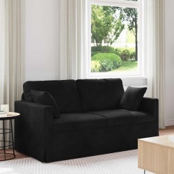 Canapé Noir 158 x 78 x 80 cm Velours 628451628451