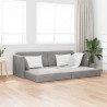 Canapé-lit au sol Gris clair 213 x 70 x 77 cm Velours 628453628453