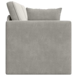 Canapé-lit au sol Gris clair 213 x 70 x 77 cm Velours 628453628453