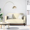 Canapé causeuse crème 110 cm similicuir 628456628456