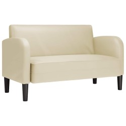 Canapé causeuse crème 110 cm similicuir 628456628456