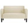 Canapé causeuse crème 110 cm similicuir 628456628456