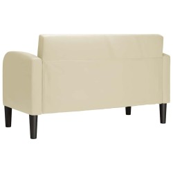 Canapé causeuse crème 110 cm similicuir 628456628456