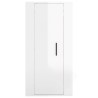 Meuble TV mural Blanc brillant 40x34,5x80 cm 628459628459