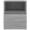 Tables de chevet 2 pcs sonoma gris 40x40x50cm bois d'ingénierie 628460628460
