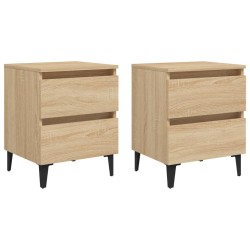 Tables de chevet 2 pcs chêne sonoma 40x35x50 cm bois ingénierie 628461628461
