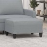 Repose-pied Gris clair 70x55x41 cm Tissu 628471628471