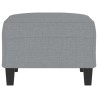 Repose-pied Gris clair 70x55x41 cm Tissu 628471628471