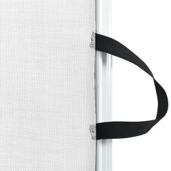 Porte rétractable pour animaux de compagnie blanc 117,5x125 cm 628473628473