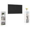 Meubles TV 2 pcs Blanc 107x35x37 cm Bois d'ingénierie 628477628477