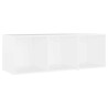 Meubles TV 2 pcs Blanc 107x35x37 cm Bois d'ingénierie 628477628477
