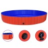 Piscine pliable pour chiens Rouge 300x40 cm PVC 628478628478
