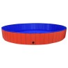 Piscine pliable pour chiens Rouge 300x40 cm PVC 628478628478
