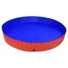Piscine pliable pour chiens Rouge 300x40 cm PVC 628478628478