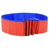 Piscine pliable pour chiens Rouge 300x40 cm PVC 628478628478