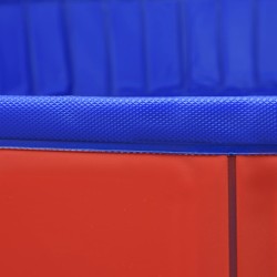 Piscine pliable pour chiens Rouge 300x40 cm PVC 628478628478