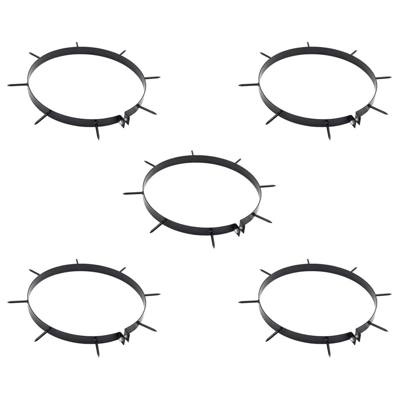 Pince d'aérateur de gazon avec pointes 5 pcs Ø 320 mm Acier 628479628479