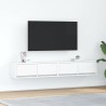Meubles TV 2 pcs blanc 80x31x25,5 cm bois d'ingénierie 628480628480