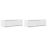 Meubles TV 2 pcs blanc 80x31x25,5 cm bois d'ingénierie 628480628480