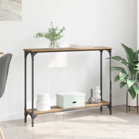Table console Chêne artisanal 100 x 22,5 x 75 cm 628484628484