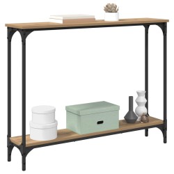 Table console Chêne artisanal 100 x 22,5 x 75 cm 628484628484