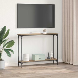 Table console Chêne artisanal 100 x 22,5 x 75 cm 628484628484