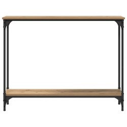 Table console Chêne artisanal 100 x 22,5 x 75 cm 628484628484
