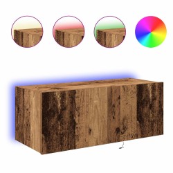 Meuble TV mural Bois ancien 80 x 35 x 31 cm Bois d'ingénierie 628485628485