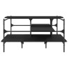 Table basse noir 100x100x48,5 cm bois d'ingénierie 628486628486