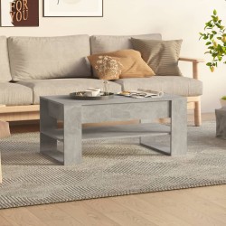 Table basse Gris béton 102x55x45 cm Bois d'ingénierie 628487628487