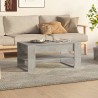 Table basse Gris béton 102x55x45 cm Bois d'ingénierie 628487628487