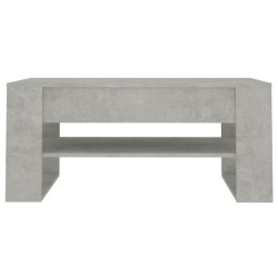 Table basse Gris béton 102x55x45 cm Bois d'ingénierie 628487628487
