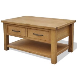 Table basse 88x53x45 cm Bois de chêne massif 628489628489