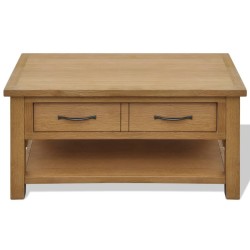 Table basse 88x53x45 cm Bois de chêne massif 628489628489