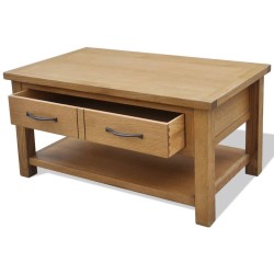 Table basse 88x53x45 cm Bois de chêne massif 628489628489