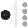 Tableau noir magnétique mural Verre 60x60 cm 628492628492