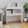 Table console blanc 80x30x80 cm bois d'ingénierie 628493628493
