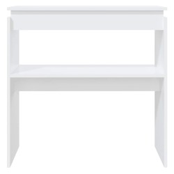 Table console blanc 80x30x80 cm bois d'ingénierie 628493628493