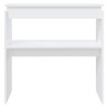 Table console blanc 80x30x80 cm bois d'ingénierie 628493628493