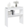 Table console blanc 80x30x80 cm bois d'ingénierie 628493628493
