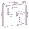 Table console blanc 80x30x80 cm bois d'ingénierie 628493628493