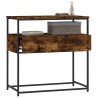 Table console chêne fumé 75x40x75 cm bois d'ingénierie 628494628494