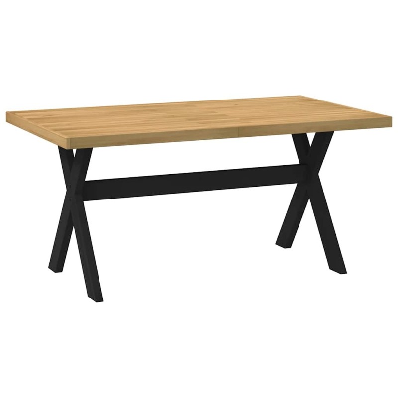 Table à manger NOAIN pieds en forme de X 160x90x75cm massif pin 628496628496