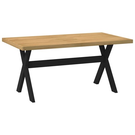 Table à manger NOAIN pieds en forme de X 160x90x75cm massif pin 628496628496