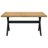Table à manger NOAIN pieds en forme de X 160x90x75cm massif pin 628496628496